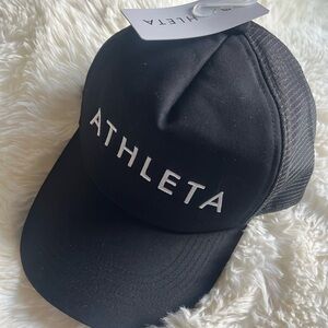 Athleta Black Baseball Cap One Size NWT